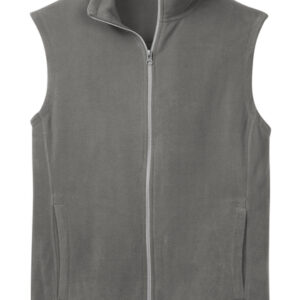 women's microfleece grey vest
